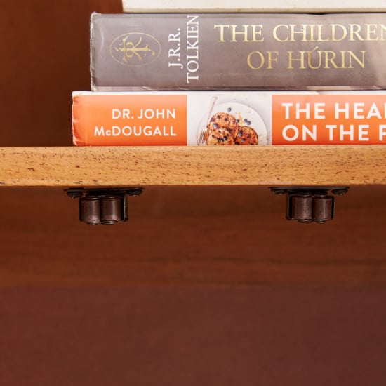 Amanda Acacia Wood 3-Tier Book Shelf with Cabinet - Brown