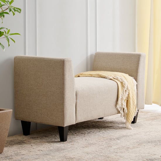Berry Fabric Bench - Beige