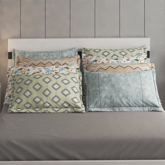 Corsica Elegant Set of 8 Printed Pillow Covers - 70x45cm