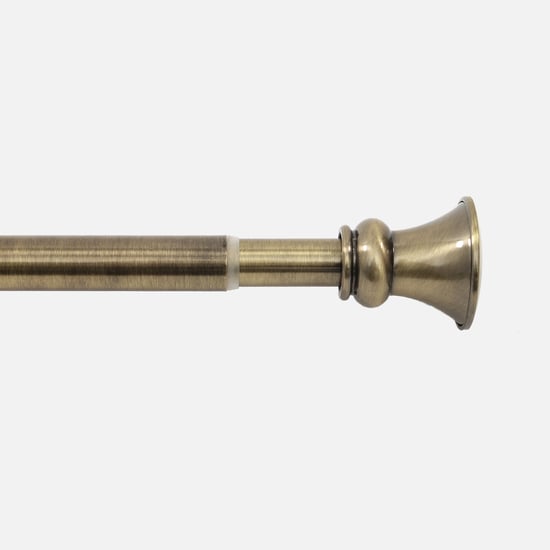 DECO WINDOW Extendable Curtain Rod - 25mm, Brass (52" to 144")