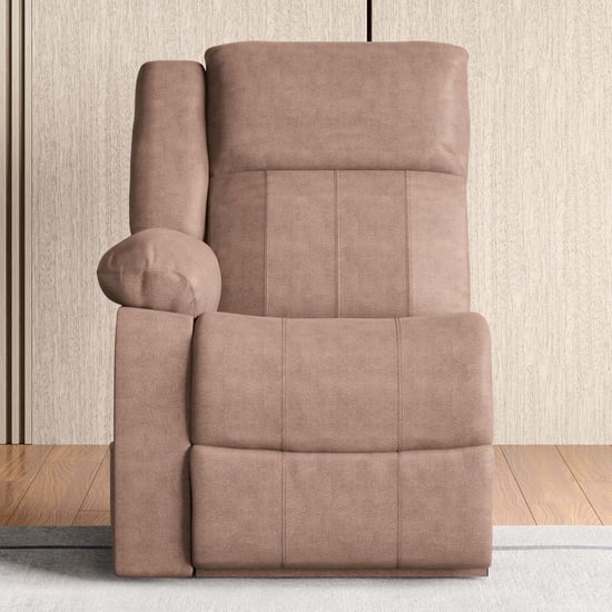 Denver Fabric 5-Seater Electric Recliner Set - Brown