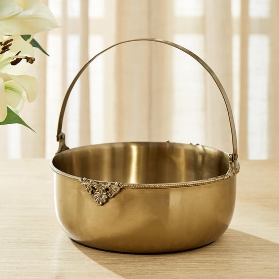 Heritage Renew Metal Decorative Flower Basket