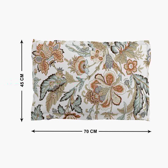 Oxford Jacobean Set of 2 Floral Print Pillow Covers -70x45cm