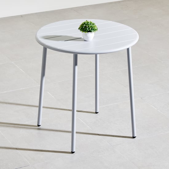 Odin Metal Outdoor 2-Seater Table Set with Chairs - White