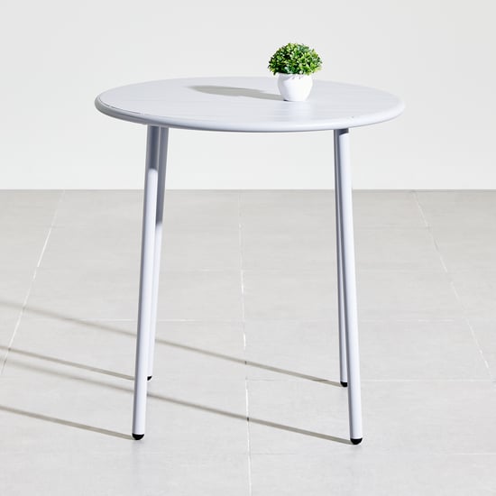 Odin Metal Outdoor 2-Seater Table Set with Chairs - White