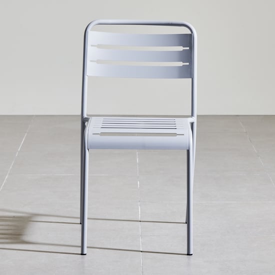 Odin Metal 4-Seater Outdoor Table Set with Chairs - White