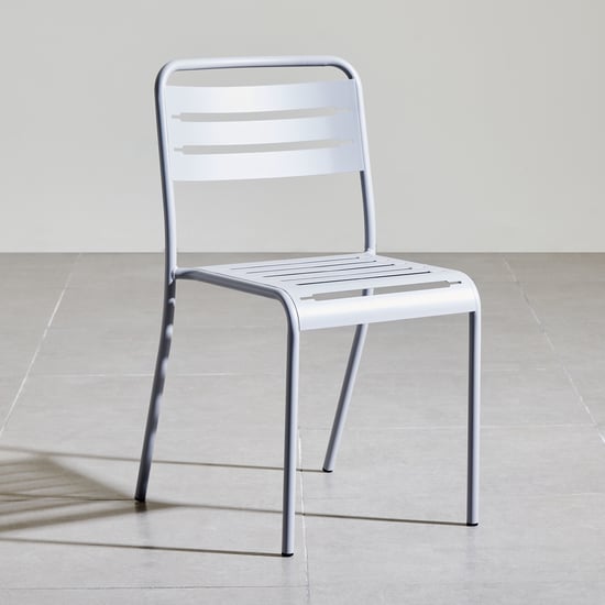 Odin Metal 4-Seater Outdoor Table Set with Chairs - White