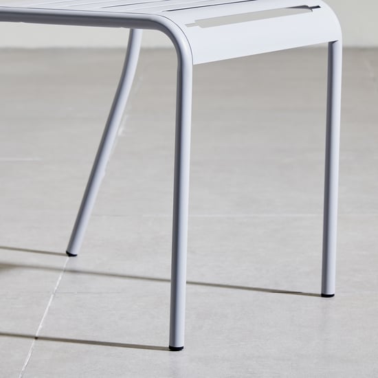 Odin Metal 4-Seater Outdoor Table Set with Chairs - White