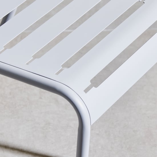 Odin Metal 4-Seater Outdoor Table Set with Chairs - White
