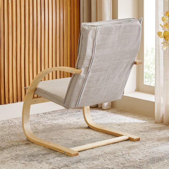 Paulo Fabric Accent Chair - Beige
