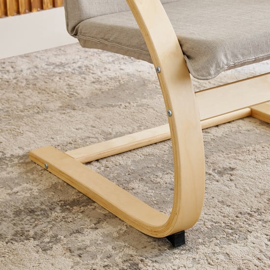 Paulo Fabric Accent Chair - Beige