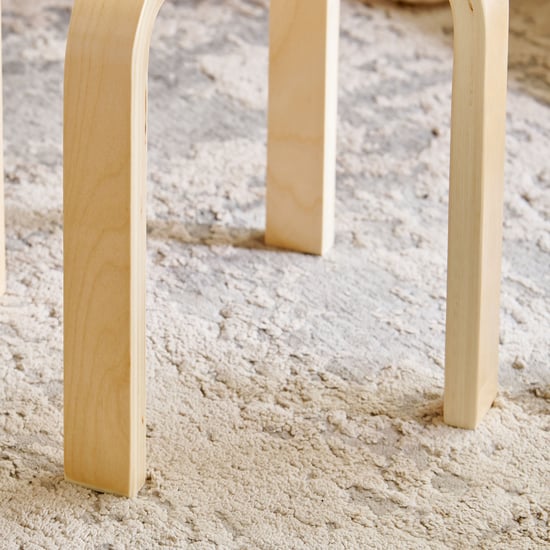 Paulo Solid Wood Stool - Brown