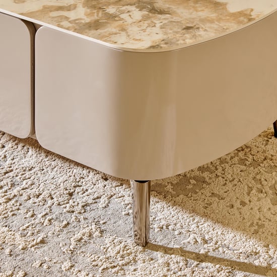 Gilly Sintered Stone Top Coffee Table - Beige