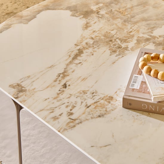 Gilly Sintered Stone Top Coffee Table - Beige