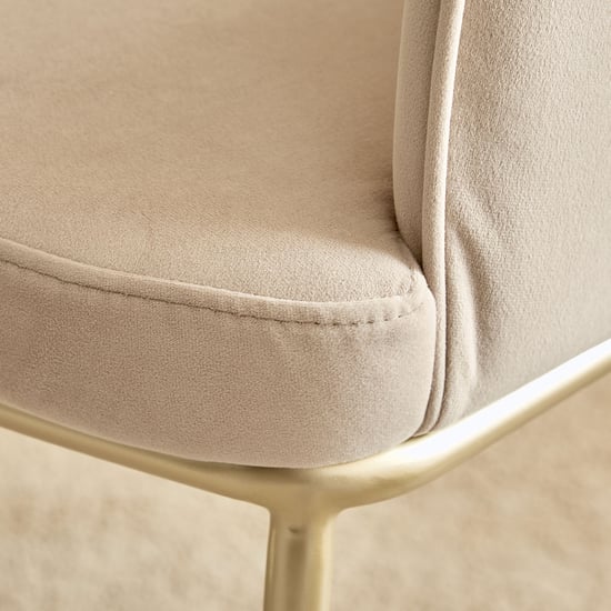 Homeshores Set of 2 Fabric Dining Chairs - Beige