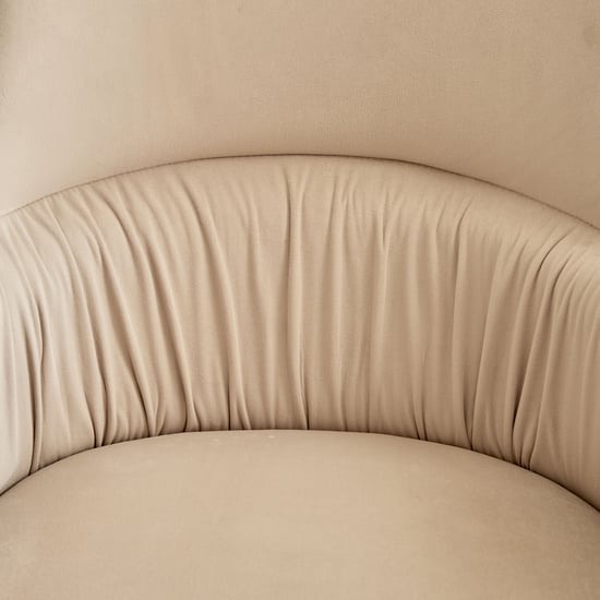 Homeshores Set of 2 Fabric Dining Chairs - Beige