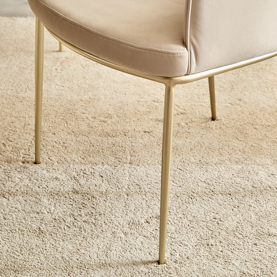 Homeshores Set of 2 Fabric Dining Chairs - Beige