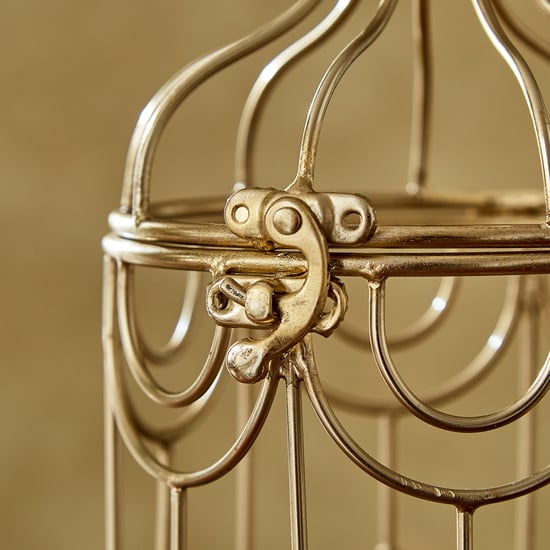 Paloma Brace Metal Bird Cage Candle Holder