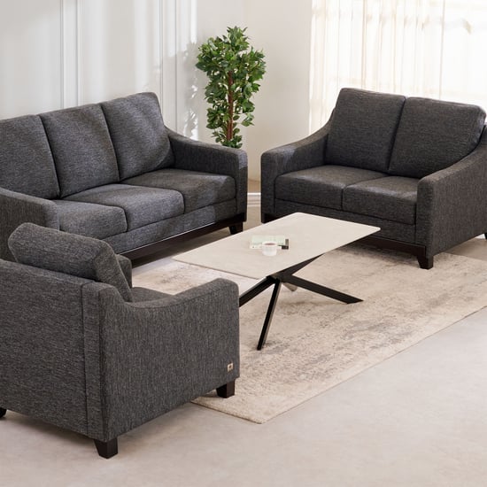 Sylvester Plus Fabric 3+2+1 Seater Sofa Set - Grey