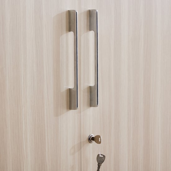 Samuel 6-Door Wardrobe with Mirror and Drawer - Brown