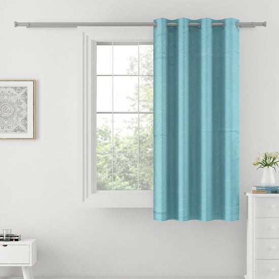 SWAYAM 1Pc Jacquard Blackout Window Curtain