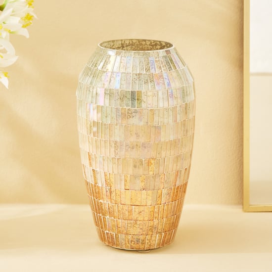 Mabel Kamal Glass Mosaic Vase - Small