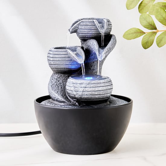 Corsica Alpine Polyresin Diya Flow Water Fountain - 13.5x17.5cm