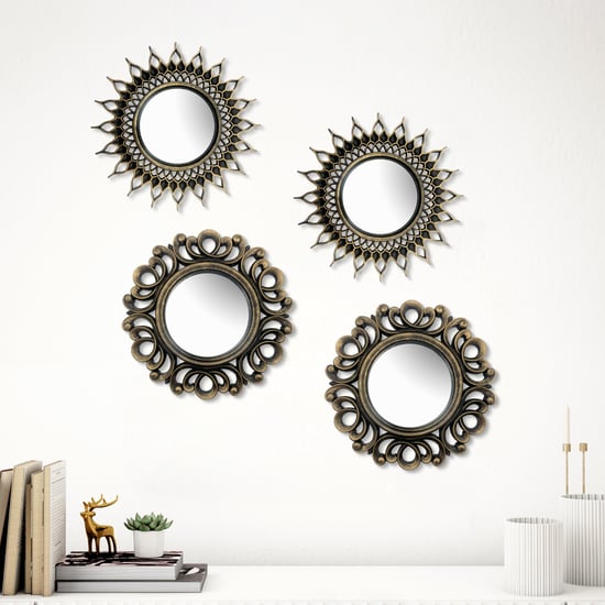 Corsica Corvus 4Pcs Decorative Mirrors Set