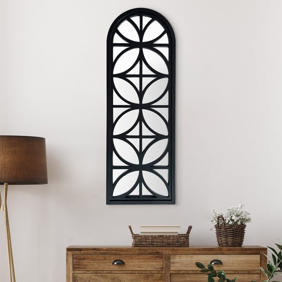 Corsica Reflection Jharokha Decorative Wall Mirror - 38x3x102.5cm