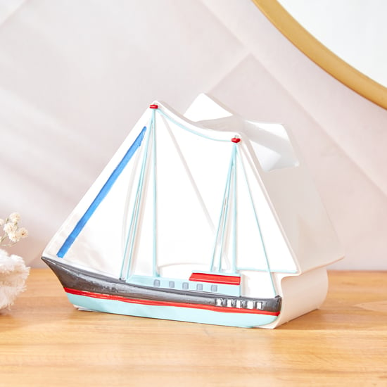 Corsica Slate Kids Polyresin To The Sailing Tooth Brush Holder