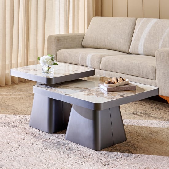 Aspire Ceramic Top Coffee Table - Grey