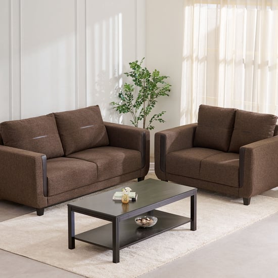 Berry Fabric 3+2 Seater Sofa Set - Brown