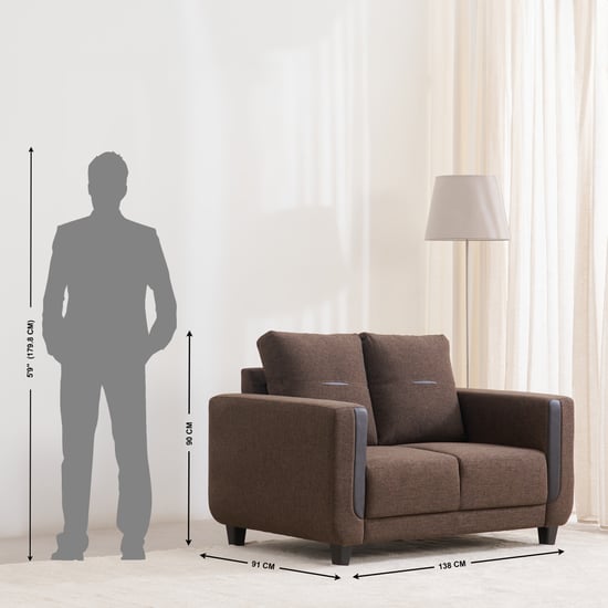 Berry Fabric 3+2+1 Seater Sofa Set - Brown