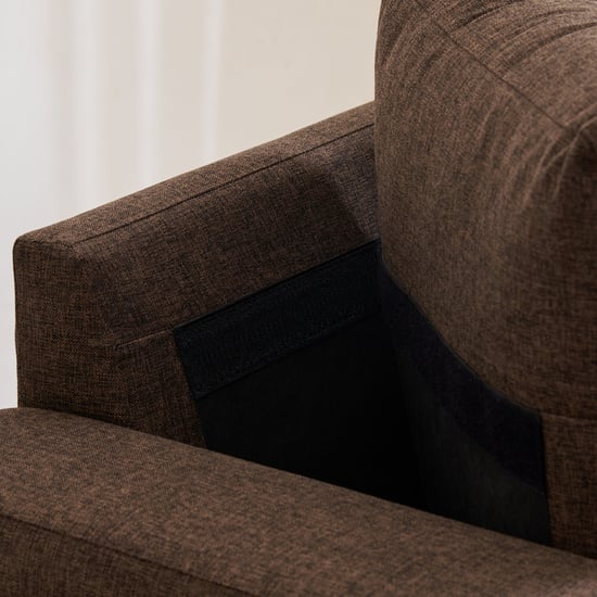 Berry Fabric 3+2+1 Seater Sofa Set - Brown