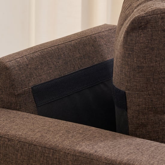 Berry Fabric 3+1+1 Seater Sofa Set - Brown