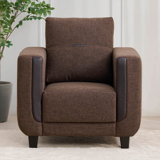 Berry Fabric 3+1+1 Seater Sofa Set - Brown