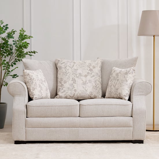 Botanical NXT Fabric 3+2 Seater Sofa Set with Wing Chair - Grey