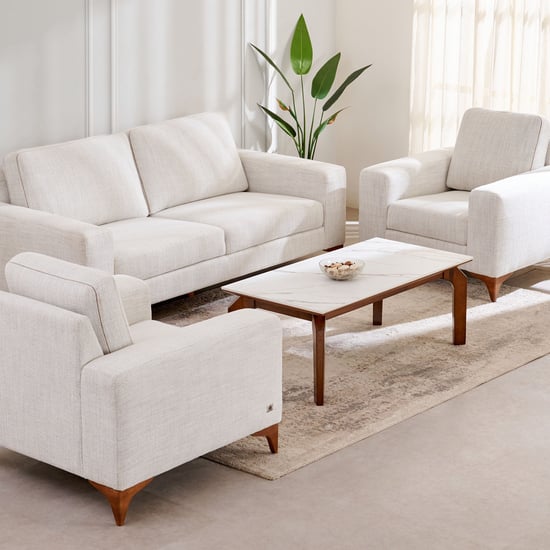 Quebec NXT Fabric 3+1+1 Seater Sofa Set - Beige