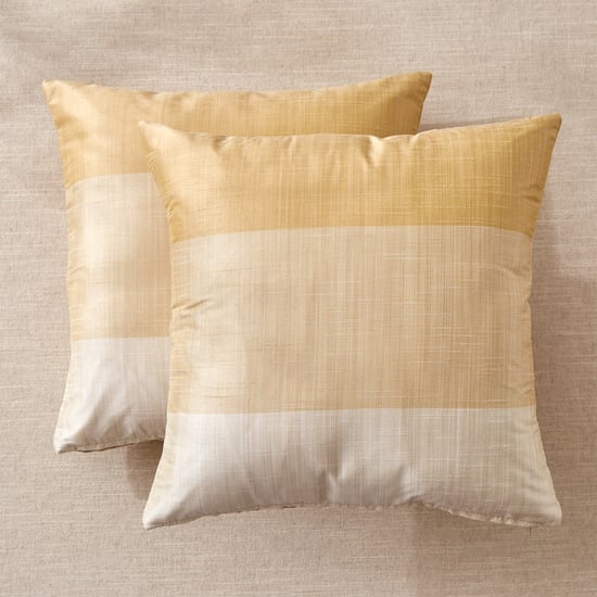 Wesley Set of 2 Colourblocked Cushion Covers - 40x40cm