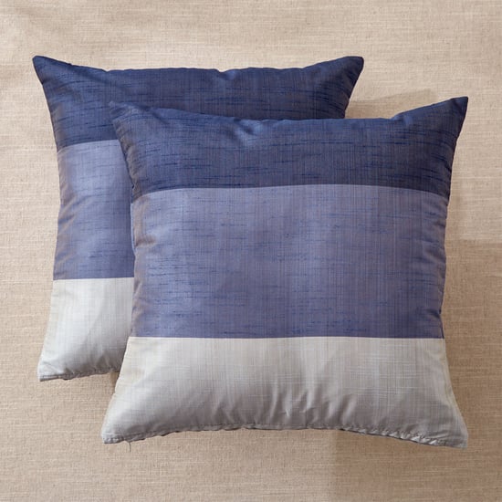 Wesley Set of 2 Colourblocked Cushion Covers - 40x40cm