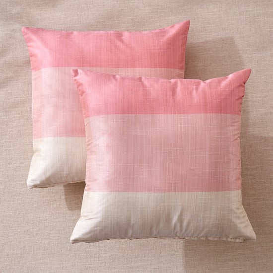 Wesley Set of 2 Colourblocked Cushion Covers - 40x40cm