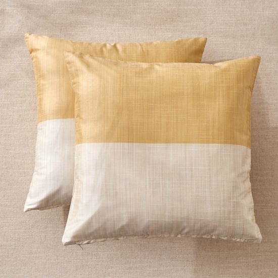 Wesley Set of 2 Colourblocked Cushion Covers - 40x40cm
