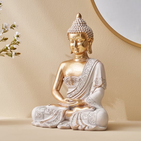 Corsica Polyresin Meditating Buddha Figurine