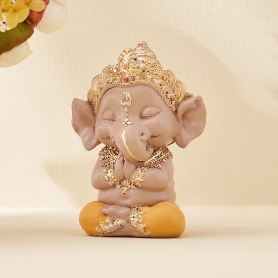 Corsica Polyresin Ganesha Namaskar Pose Figurine