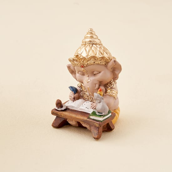 Corsica Polyresin Writing Ganesha Figurine