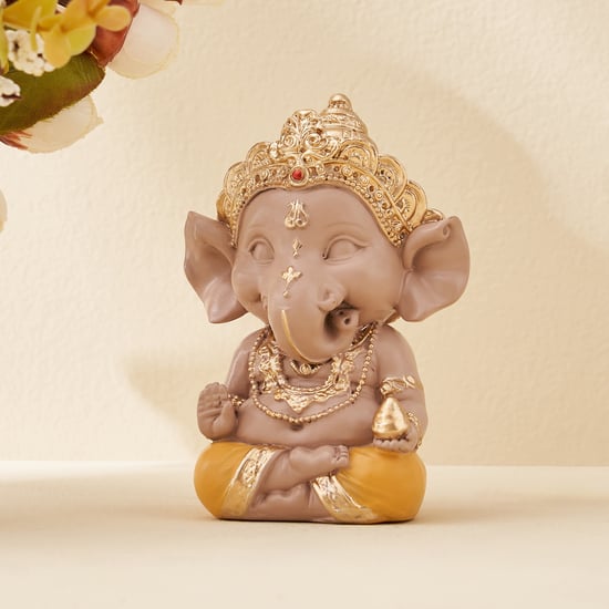 Corsica Polyresin Ganesha with Modak Figurine