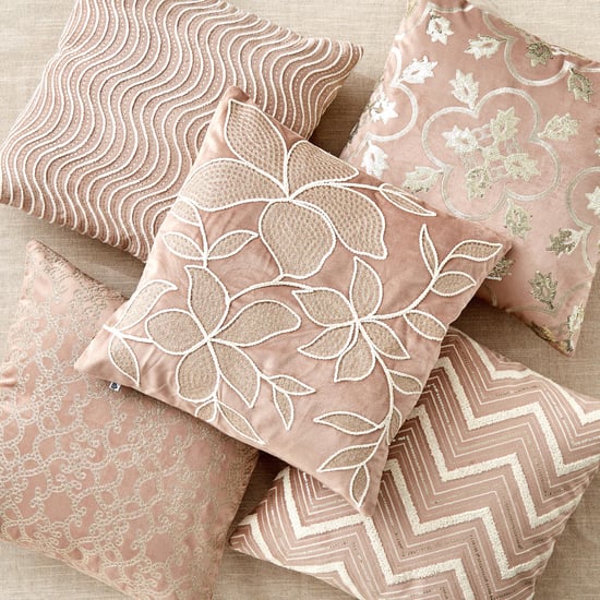 Endura Chevron Embroidered Cushion Cover - 40x40cm