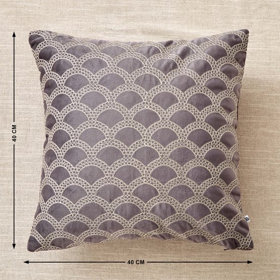 Endura Jali Embroidered Cushion Cover - 40x40cm