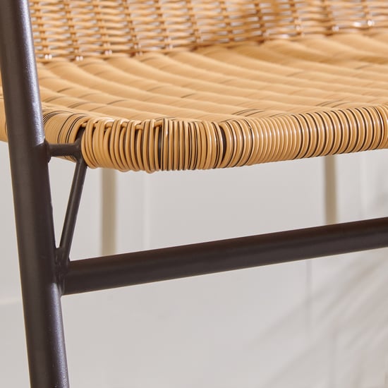 Fullerton Polyrattan 2-Seater Love Seat Chair - Brown