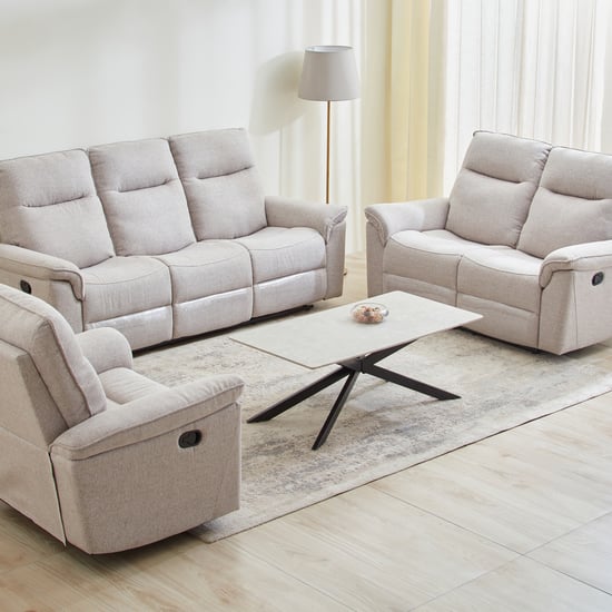 Artise Fabric 3+2+1 Seater Recliner Set - Beige